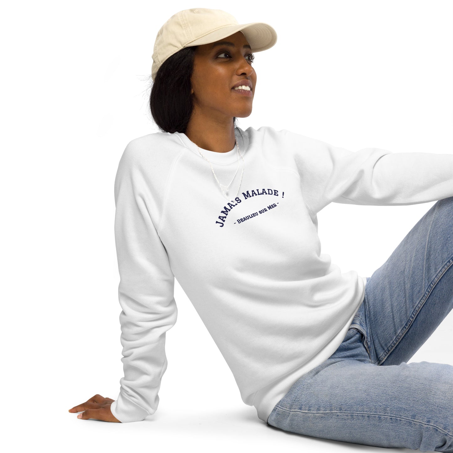 Sweatshirt écologique raglan unisexe