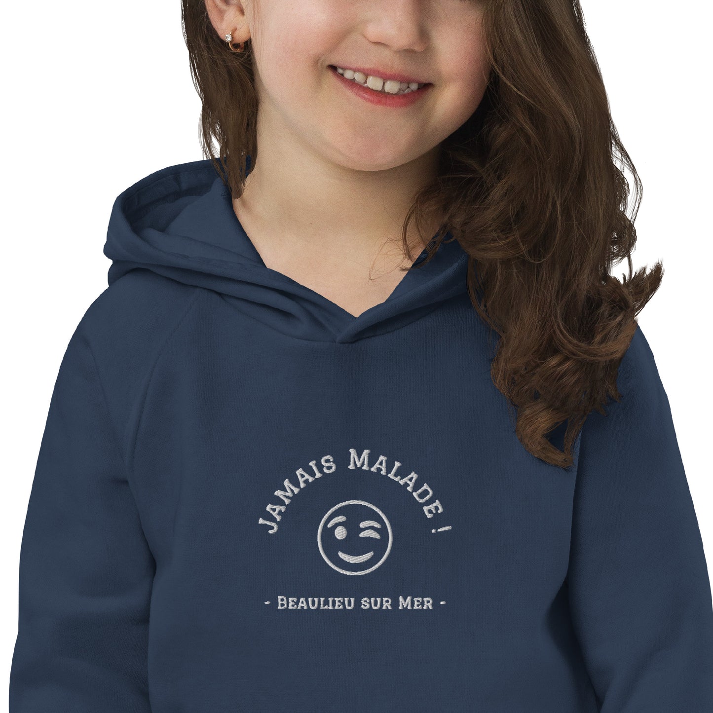 Hoodie Enfants Coton Bio H/F Bleu Marine