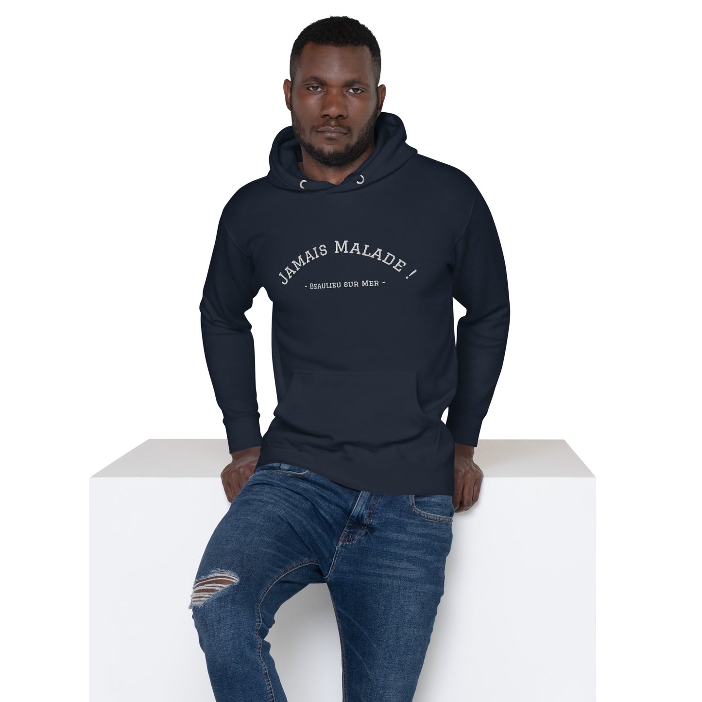 Hoodie Coton Premium H/F Bleu Marine